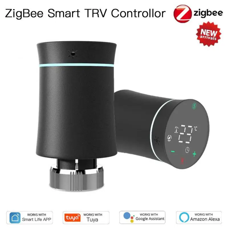 Tuya ZigBee Smart Thermostat Radiator Actuator Valve Smart Programmable TRV Temperature VoiceControl Workwith Alexa Google Home
Tuya ZigBee Smart Thermostat Radiator Actuator Valve Smart Programmable TRV Temperature VoiceControl Workwith Alexa Google Home