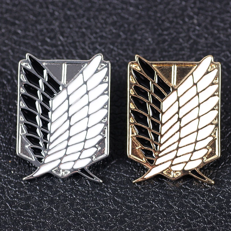 

Attack On Titan Brooch Pin Wings of Liberty Freedom Scout Regiment Legion Survey Recon Corp Eren Badge Anime Jewelry Wholesale