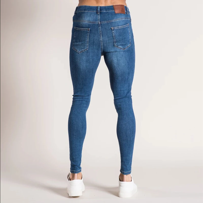 New men's slim-fit feet pants with holes in paint, light stretch, thin tether jeans
New men's slim-fit feet pants with holes in paint, light stretch, thin tether jeans