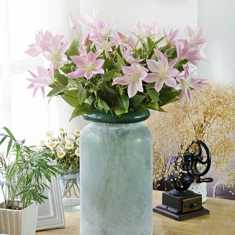 Artificial Flowers, Length 69cm, Pink,Clematis,Home Decoration,Garden Landscaping,Vase Flower Arrangement,Wedding Scene Supplies
Artificial Flowers, Length 69cm, Pink,Clematis,Home Decoration,Garden Landscaping,Vase Flower Arrangement,Wedding Scene Supplies