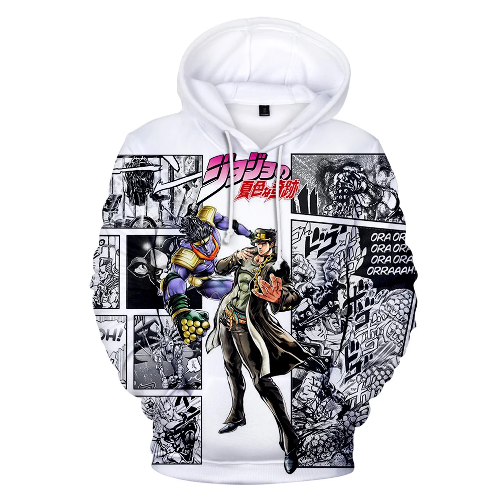 Толстовка JOJO 3D для мужчин и женщин худи в стиле Харадзюку С аниме принтом