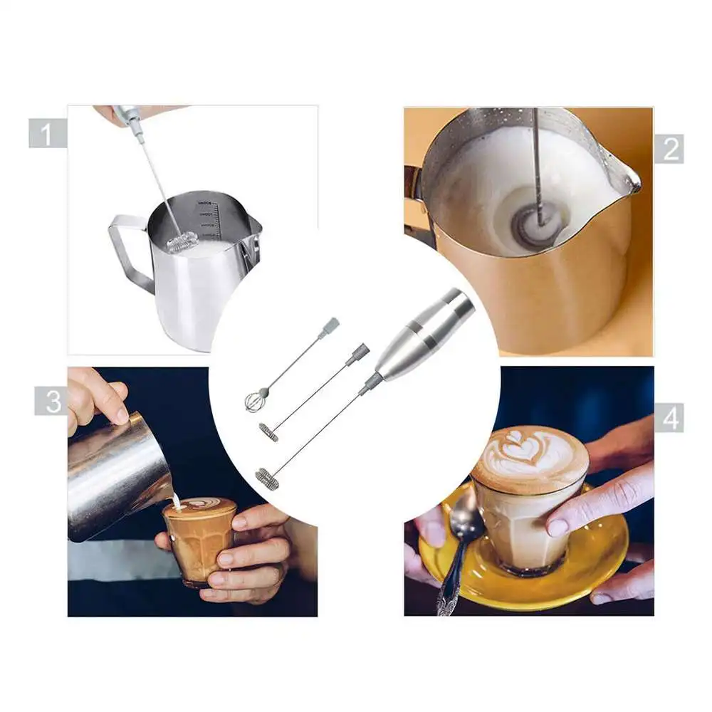 Electric Egg Beater Handheld Portable Coffee Milk Frother for Latte Cappuccino Chocolate Kitchen Cooking Baking Tool
Electric Egg Beater Handheld Portable Coffee Milk Frother for Latte Cappuccino Chocolate Kitchen Cooking Baking Tool