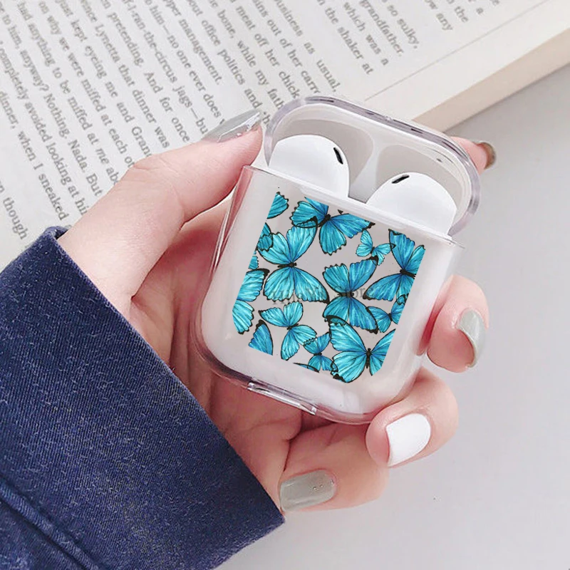 Blue Butterfly Earphone Case For Apple AirPods 1 2 Soft TPU Transparent Cover For Airpods Accessories
Blue Butterfly Earphone Case For Apple AirPods 1 2 Soft TPU Transparent Cover For Airpods Accessories