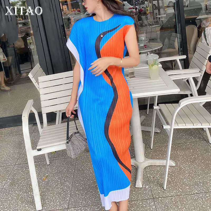 XITAO Irregular Print Dress Fashion Folds Loose O-neck Collar Summer New Contrast Color Fashion Simplicity Trendy Women CLL1247
XITAO Irregular Print Dress Fashion Folds Loose O-neck Collar Summer New Contrast Color Fashion Simplicity Trendy Women CLL1247