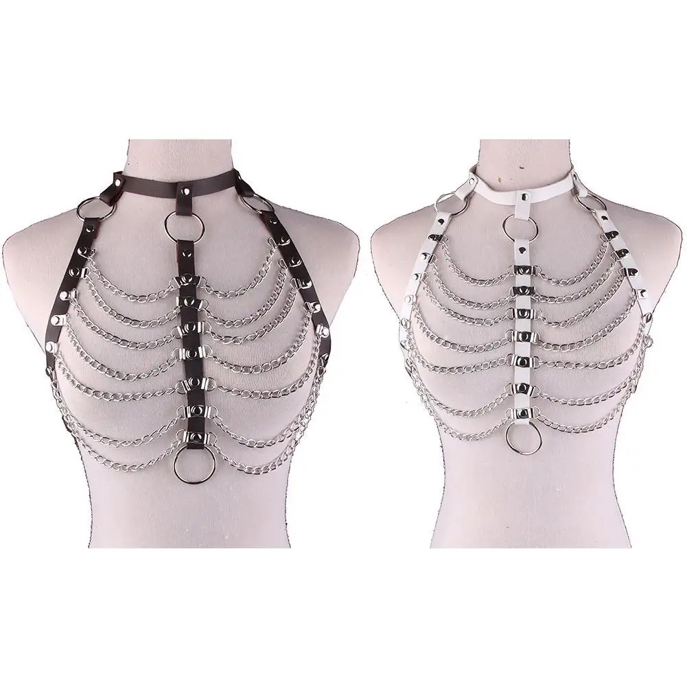 Corset Simple Body Chain Punk Style Female PU Necklace Sexy Fashion Metal Girl Festival Jewelry Accessories Body Necklace 
Corset Simple Body Chain Punk Style Female PU Necklace Sexy Fashion Metal Girl Festival Jewelry Accessories Body Necklace