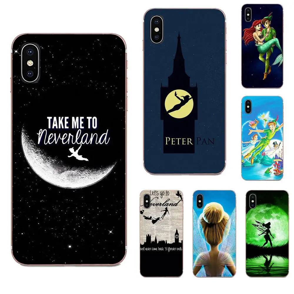Мягкий прозрачный чехол Питер Пэн для Motorola Moto G G2 G3 G4 G5 G6 G7 Plus Xiaomi Redmi Note 8 8A 8T 10 K30