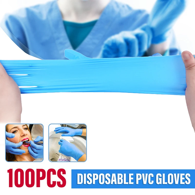 100Pcs Blue Disposable Gloves Rubber Cleaning Glove Industrial Gloves Nitrile For Home Cleaning /Food/Rubber/Garden Gloves
100Pcs Blue Disposable Gloves Rubber Cleaning Glove Industrial Gloves Nitrile For Home Cleaning /Food/Rubber/Garden Gloves