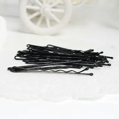 

60Pcs/set Women girls Simple invisible Hair Clips Black Hair Barrettes HairPins Grips Word clips Headwear girls hair accessories