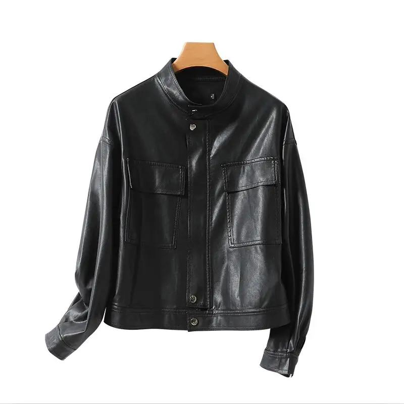 Plus Size 3XL PU Leather Jacket Women Coats New 2021 Spring Leather Coat Women Short Slim Motorcycle Leather Clothing Female
Plus Size 3XL PU Leather Jacket Women Coats New 2021 Spring Leather Coat Women Short Slim Motorcycle Leather Clothing Female