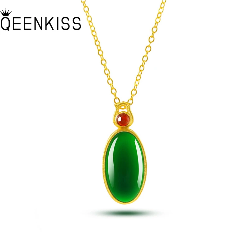 QEENKISS NC5105 2021 Fine Jewelry Wholesale Fashion Woman Girl Birthday Wedding Gift Vintage Oval 24KT Gold Pendant Necklaces
QEENKISS NC5105 2021 Fine Jewelry Wholesale Fashion Woman Girl Birthday Wedding Gift Vintage Oval 24KT Gold Pendant Necklaces