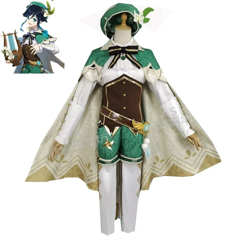 Game Genshin Impact Anime cosplay Project VENTI Cosplay Costume 2020 New Games Cos Cape Top Pants Set Female Anime Accessories
Game Genshin Impact Anime cosplay Project VENTI Cosplay Costume 2020 New Games Cos Cape Top Pants Set Female Anime Accessories