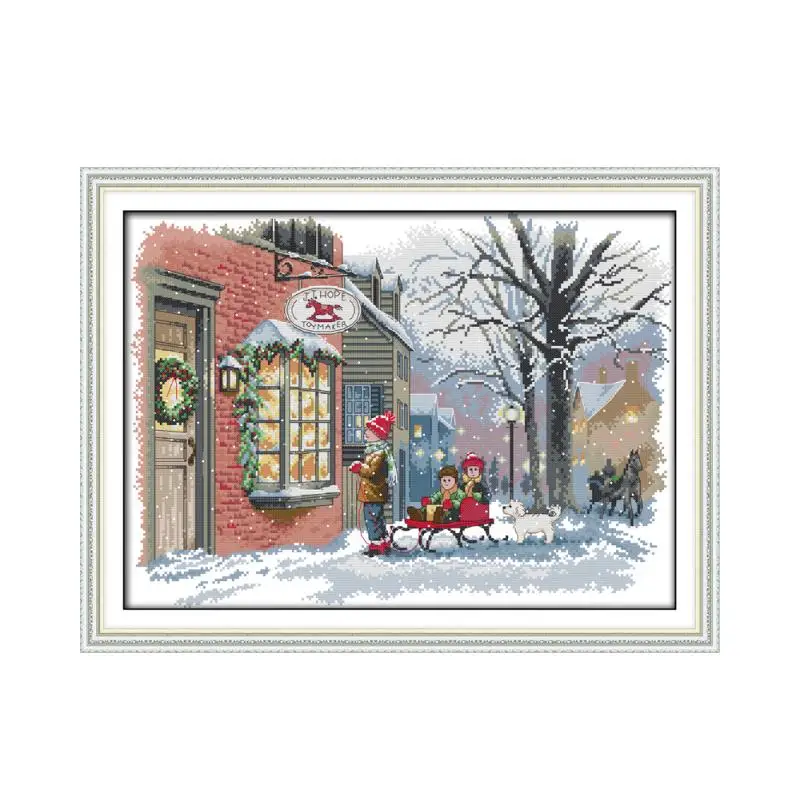 Christmas wishes cross stitch kit lanscape garden 14ct 11ct count printed canvas stitching embroidery DIY handmade needlework
Christmas wishes cross stitch kit lanscape garden 14ct 11ct count printed canvas stitching embroidery DIY handmade needlework