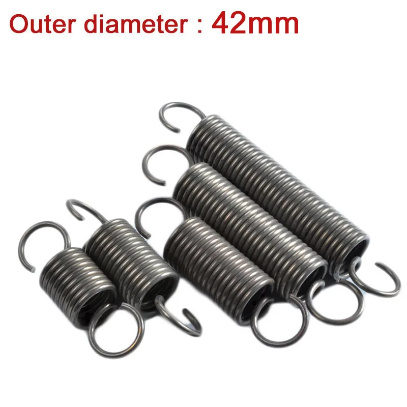 1Pcs 65Mn Steel Tension Extension Spring Wire Diameter 4.0mm Outer Diameter 42mm Length 125mm - 500mm Big Springs For Furniture
1Pcs 65Mn Steel Tension Extension Spring Wire Diameter 4.0mm Outer Diameter 42mm Length 125mm - 500mm Big Springs For Furniture