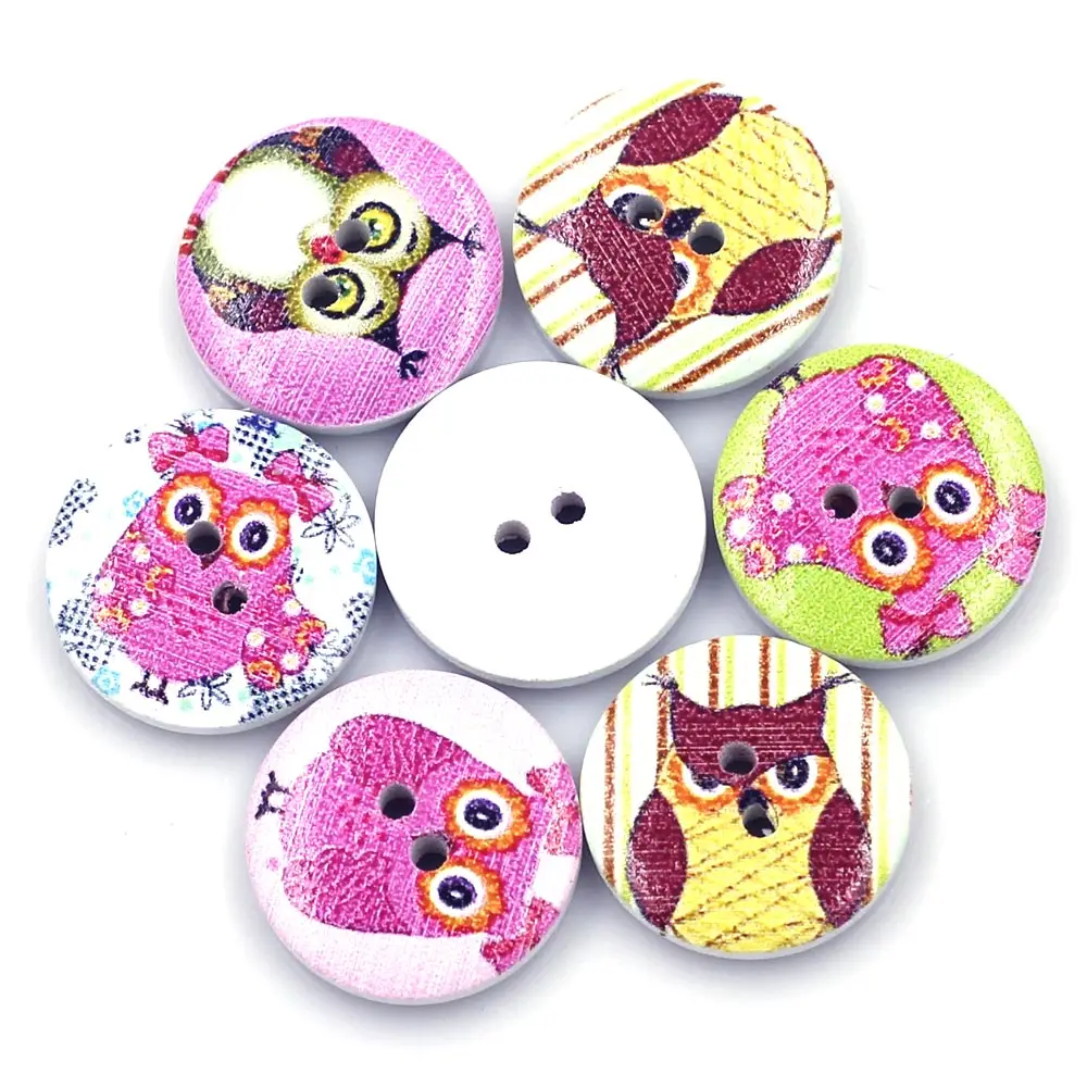 30PCS 20mm Mixed Round Wood Buttons 2 Holes Animal Owl Handmade Art Clothes Scrapbook Knitting Bag Gift Decor Sewing Accessories
30PCS 20mm Mixed Round Wood Buttons 2 Holes Animal Owl Handmade Art Clothes Scrapbook Knitting Bag Gift Decor Sewing Accessories