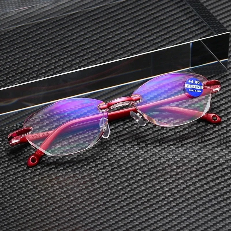 2020 new reading glasses men frameless cutting border defense blue light integrated women's fashion glasses gafas hombre
2020 new reading glasses men frameless cutting border defense blue light integrated women's fashion glasses gafas hombre