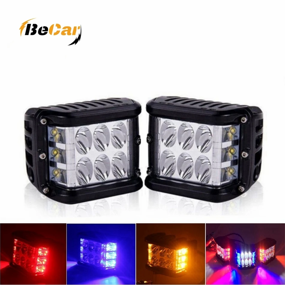 4 Inch Side Shooter LED Pods Strobe Light Dual Color Light Bar Amber Fog Lights Work Light Off Road Driving Light for Truck Boat
4 Inch Side Shooter LED Pods Strobe Light Dual Color Light Bar Amber Fog Lights Work Light Off Road Driving Light for Truck Boat