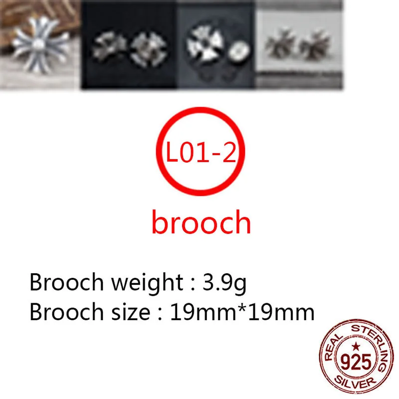L01-2 S925 sterling silver brooch retro personality simple punk hip-hop style fashion jewelry cross shape birthday gift
L01-2 S925 sterling silver brooch retro personality simple punk hip-hop style fashion jewelry cross shape birthday gift
