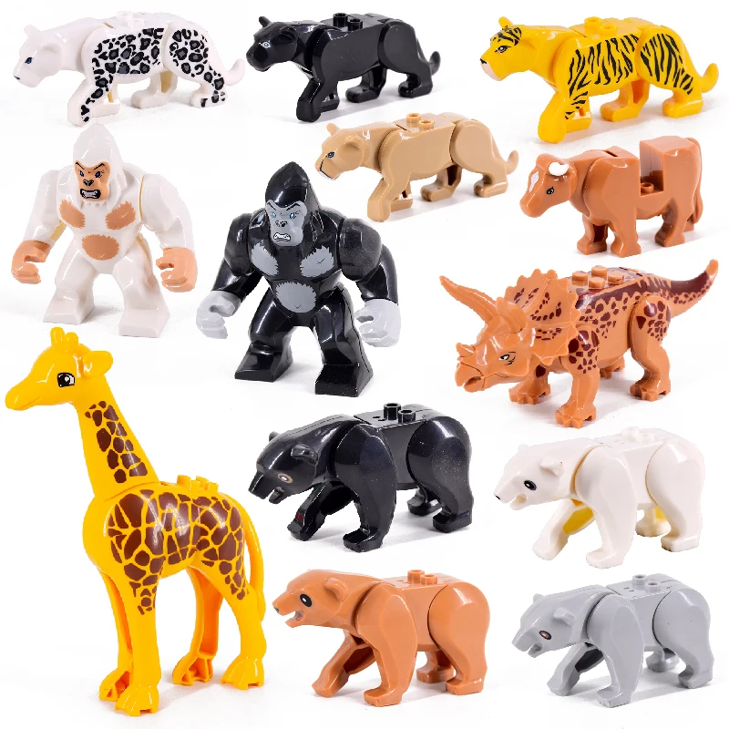 Animals Crocodile Whale Wolf Spider Bear Tiger Shark Building Blocks My Worlds Figures Toys for Children
Animals Crocodile Whale Wolf Spider Bear Tiger Shark Building Blocks My Worlds Figures Toys for Children