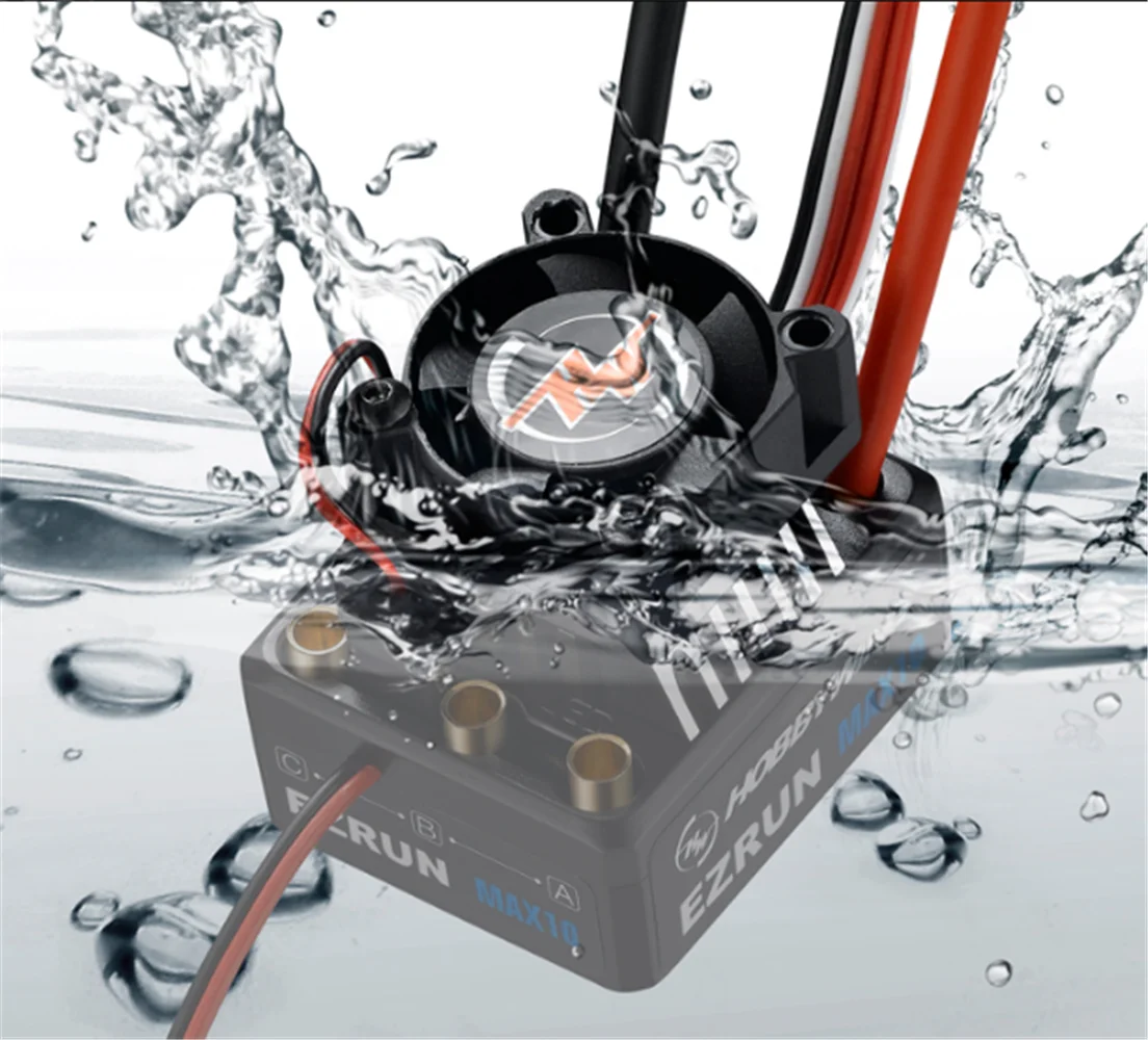 Hobbywing EzRun MAX10 60A 30102602 водонепроницаемый бесщеточный ESC для радиоуправляемых автомобилей, багги-грузовиков 1/10
Hobbywing EzRun MAX10 60A 30102602 водонепроницаемый бесщеточный ESC для радиоуправляемых автомобилей, багги-грузовиков 1/10
