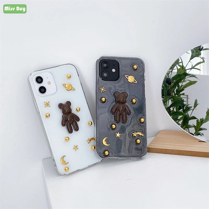 3D Cartoon Cute Planet Bear Epoxy Phone Case For iPhone 12 11 Pro Max 12 mini 7 8 Plus XR X XS Case 3D Phone Shell Cover Case 
3D Cartoon Cute Planet Bear Epoxy Phone Case For iPhone 12 11 Pro Max 12 mini 7 8 Plus XR X XS Case 3D Phone Shell Cover Case