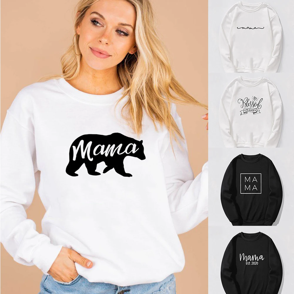 Mama Letter Print Women Sweatshirts Blessed Mama Love Mom Life Clothes Mother Winter Casual Vintage Sweatshirt Pullovers 2020
Mama Letter Print Women Sweatshirts Blessed Mama Love Mom Life Clothes Mother Winter Casual Vintage Sweatshirt Pullovers 2020