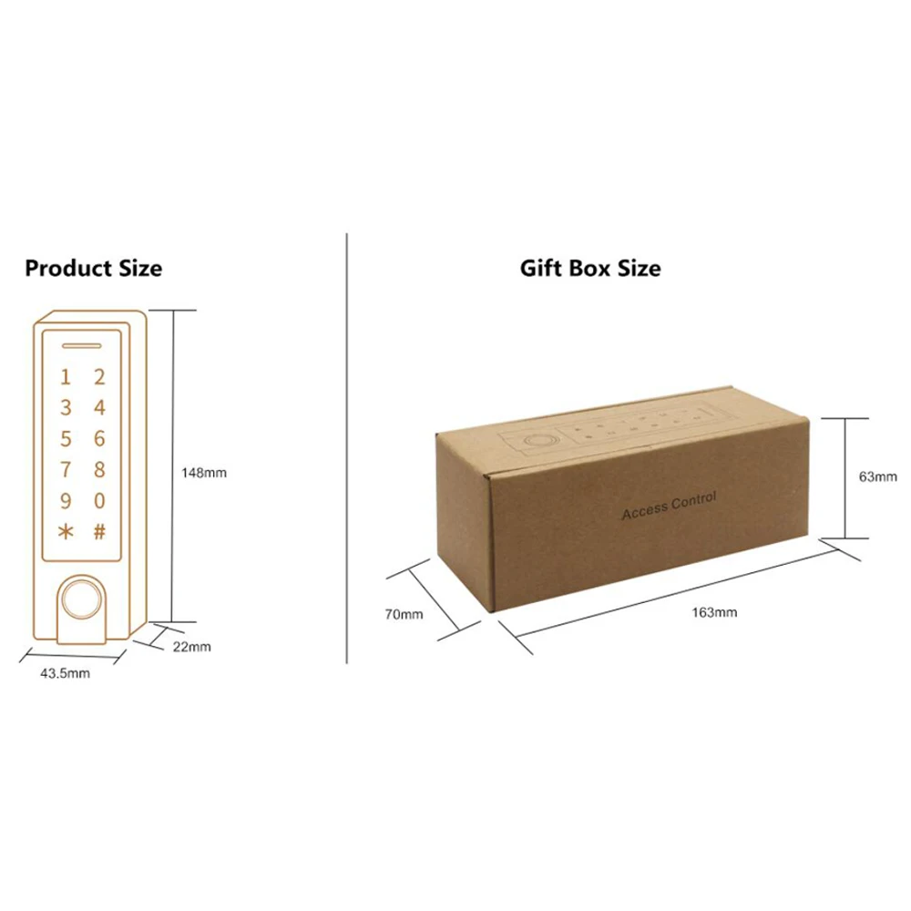 125Khz RFID Bluetooth Access Controller IP66 Waterproof Fingerprint Access Control Tuya APP Support Add Delete Users by APP
125Khz RFID Bluetooth Access Controller IP66 Waterproof Fingerprint Access Control Tuya APP Support Add Delete Users by APP