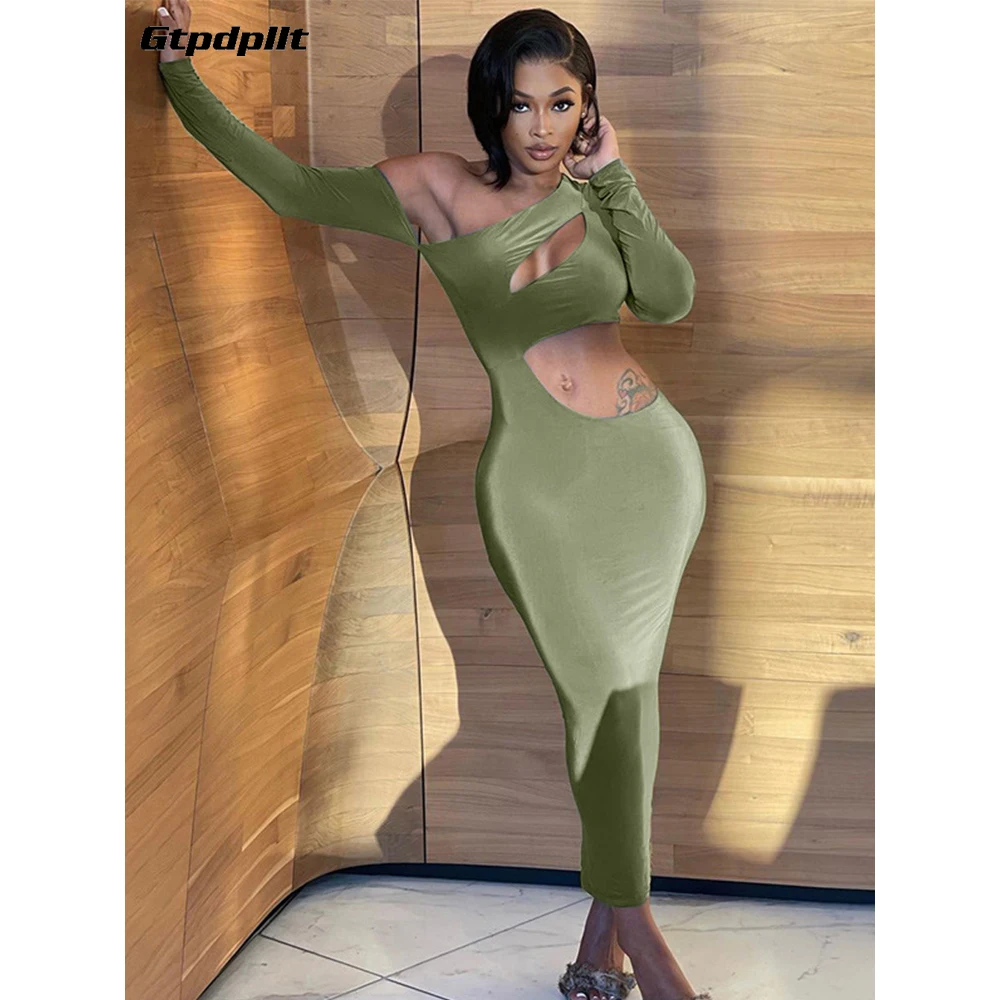 Gtpdpllt Cut Out One Shoulder Tight Sexy Hot Maxi Dresses Long Sleeve Bodycon Baddie Clothes Club Birthday Outfit Women Dress
Gtpdpllt Cut Out One Shoulder Tight Sexy Hot Maxi Dresses Long Sleeve Bodycon Baddie Clothes Club Birthday Outfit Women Dress