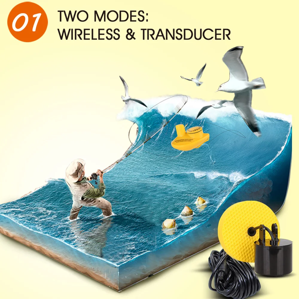 LUCKY Portable Fish Finder Monitor 2 in 1 200KHz/83KHz Dual Sonar Frequency 328ft/100m Detection Depth Echo Sound
LUCKY Portable Fish Finder Monitor 2 in 1 200KHz/83KHz Dual Sonar Frequency 328ft/100m Detection Depth Echo Sound