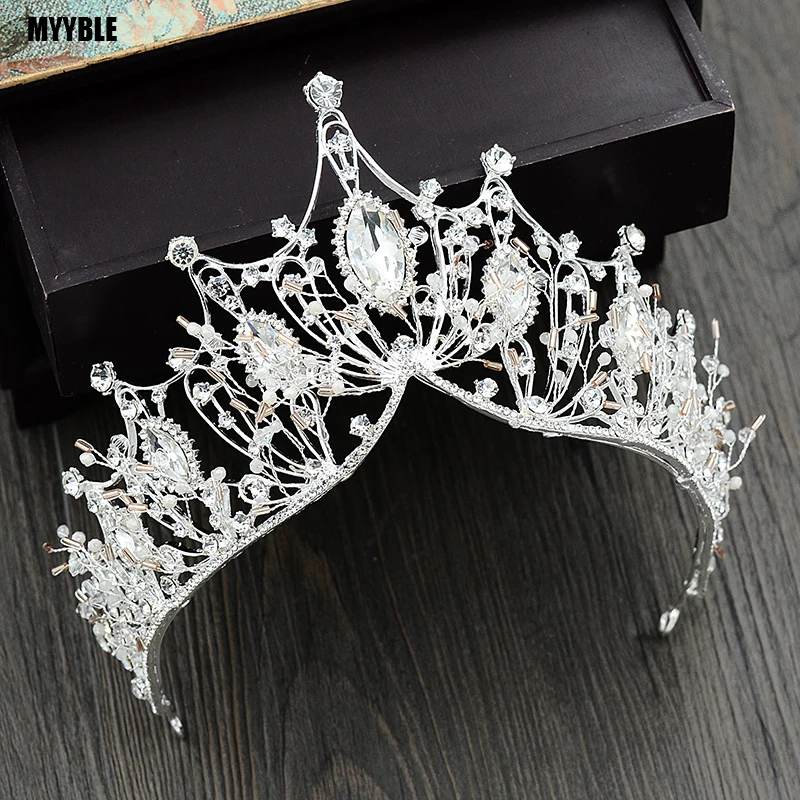 Handmade Luxury White Baroque Style Crystal Bridal Crown Tiara Wedding Hair Ornaments Accessories Headpieces Women Party Prom 36
Handmade Luxury White Baroque Style Crystal Bridal Crown Tiara Wedding Hair Ornaments Accessories Headpieces Women Party Prom 36