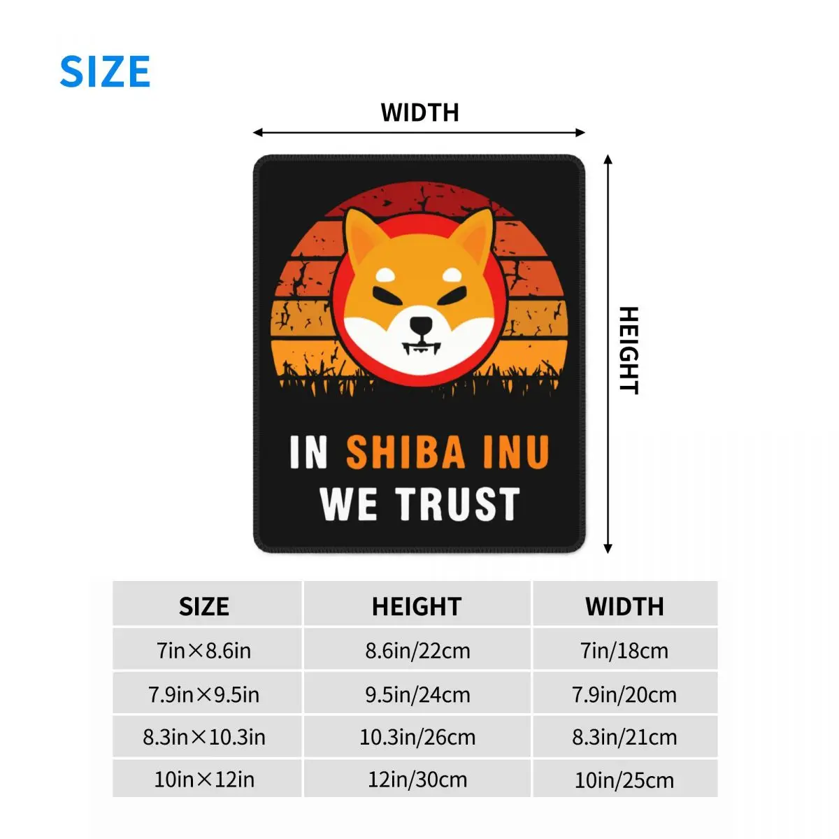 Shib Crypto Coin Hodl Shiba Token In Shiba Inu We Trust Lovely Mouse Pad Doge Cryptocurrency Soft Mat PC Table Decoration Cover
Shib Crypto Coin Hodl Shiba Token In Shiba Inu We Trust Lovely Mouse Pad Doge Cryptocurrency Soft Mat PC Table Decoration Cover