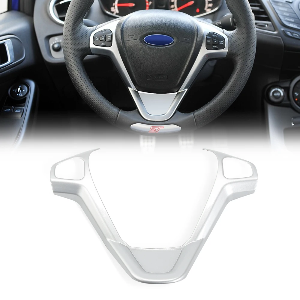ABS хромированный чехол для руля из углеродного волокна с блестками Ford New Fiesta MK7