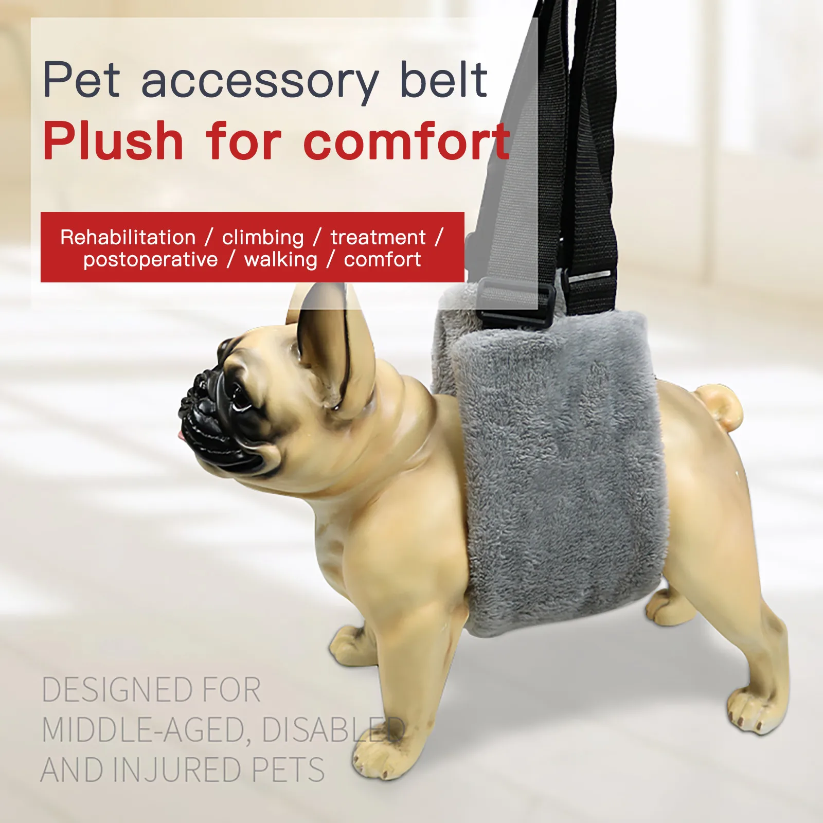 Dog Lifting Harness Auxiliary Belt Support Leg Auxiliary Belt Pet Down Stairs Coral Fleece Vest Adjustable For Old Dog
Dog Lifting Harness Auxiliary Belt Support Leg Auxiliary Belt Pet Down Stairs Coral Fleece Vest Adjustable For Old Dog