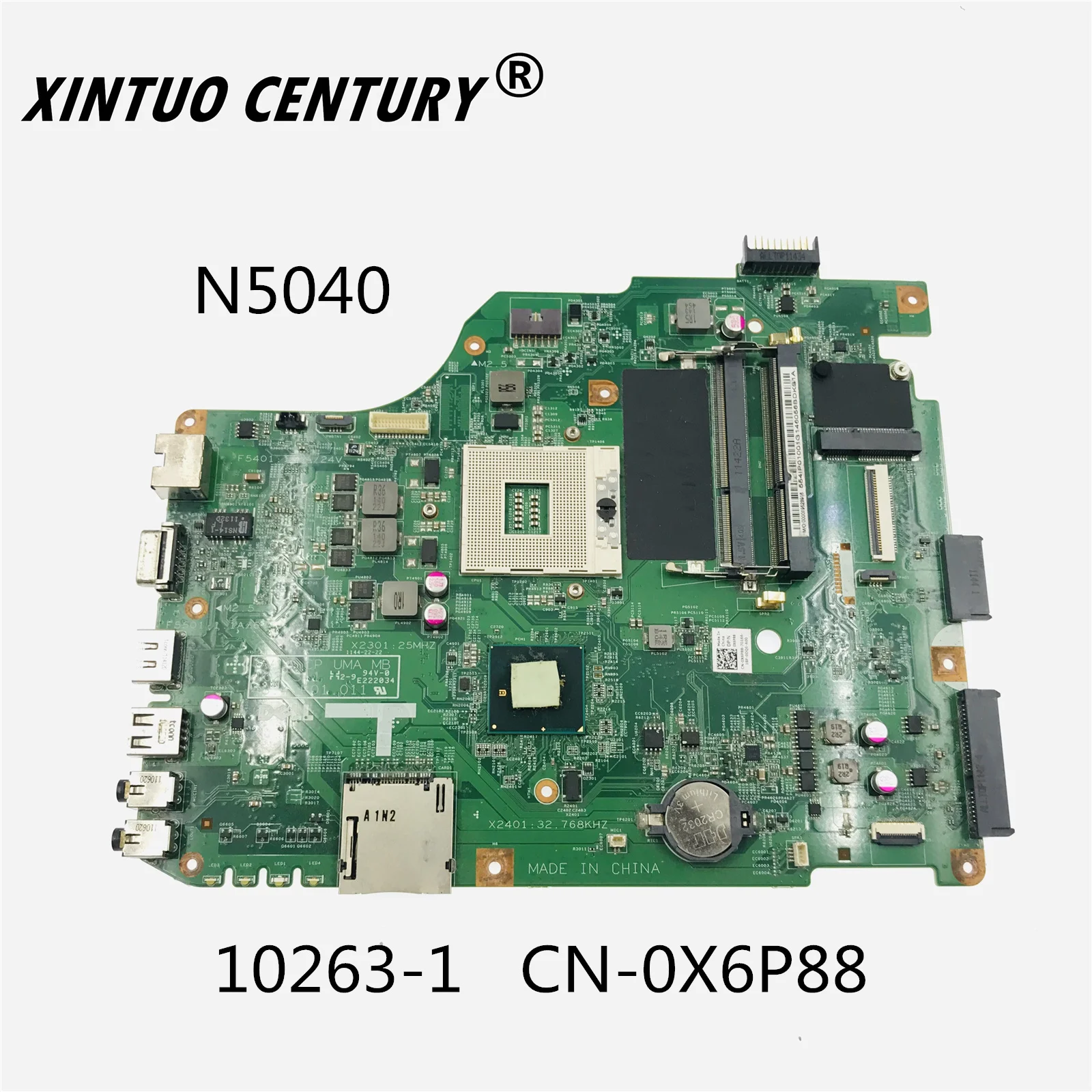 10263-1 CN-0X6P88 0X6P88 X6P88 For Dell Inspiron 15N N5040 48.4IP01.011 DDR3 Laptop motherboard 100% test
10263-1 CN-0X6P88 0X6P88 X6P88 For Dell Inspiron 15N N5040 48.4IP01.011 DDR3 Laptop motherboard 100% test