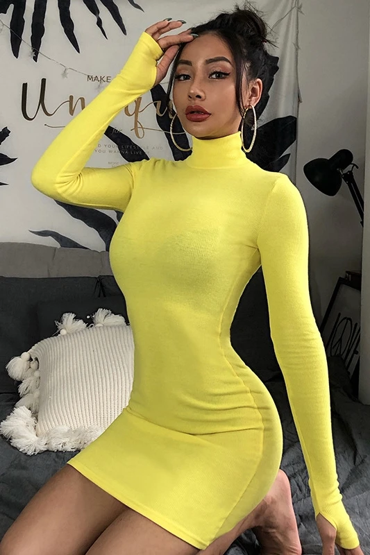 Tight-fitting bottoming dress Europe and the United States spring and autumn slim slim high-neck sexy hip-packed one-step skirt
Tight-fitting bottoming dress Europe and the United States spring and autumn slim slim high-neck sexy hip-packed one-step skirt