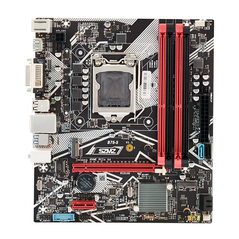 SZMZ B75-S Motherboard LGA 1155 CPU 4X DDR3 1066/1333/1600MHz Dual Channel 32GB RAM PCI-E 16X SATA3.0 USB3.0 Motherboard
SZMZ B75-S Motherboard LGA 1155 CPU 4X DDR3 1066/1333/1600MHz Dual Channel 32GB RAM PCI-E 16X SATA3.0 USB3.0 Motherboard