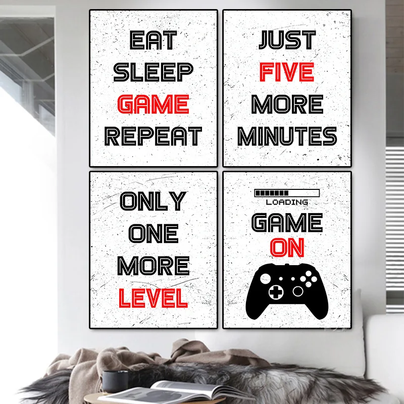 Black Red Game Poster English Alphabet Gamepad Canvas Painting Wall Art Posters and Prints Wall Painting for Baby Bedroom Decor
Black Red Game Poster English Alphabet Gamepad Canvas Painting Wall Art Posters and Prints Wall Painting for Baby Bedroom Decor