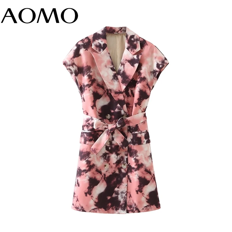 AOMO Women 2021 Fashion Print Blazer Vest Sleeveless Female Waistcoat Chic Tops DA146A 
AOMO Women 2021 Fashion Print Blazer Vest Sleeveless Female Waistcoat Chic Tops DA146A