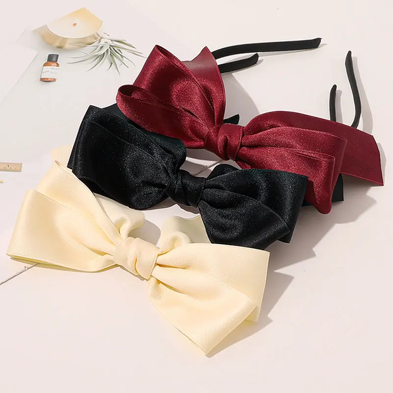 Bowknot Ribbon Hair Hoop Handmade Solid Color Hair Bows Hairbands Satin Bow Headband Super Sweet Fairy Hair Accessories
Bowknot Ribbon Hair Hoop Handmade Solid Color Hair Bows Hairbands Satin Bow Headband Super Sweet Fairy Hair Accessories
