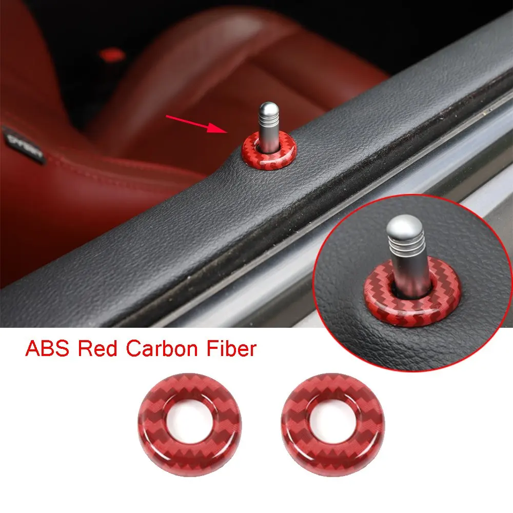 Soft Real Carbon Fiber Door Lock Pin Cover Decor Trim Fit for Dodg Challenger 2014-2020
Soft Real Carbon Fiber Door Lock Pin Cover Decor Trim Fit for Dodg Challenger 2014-2020