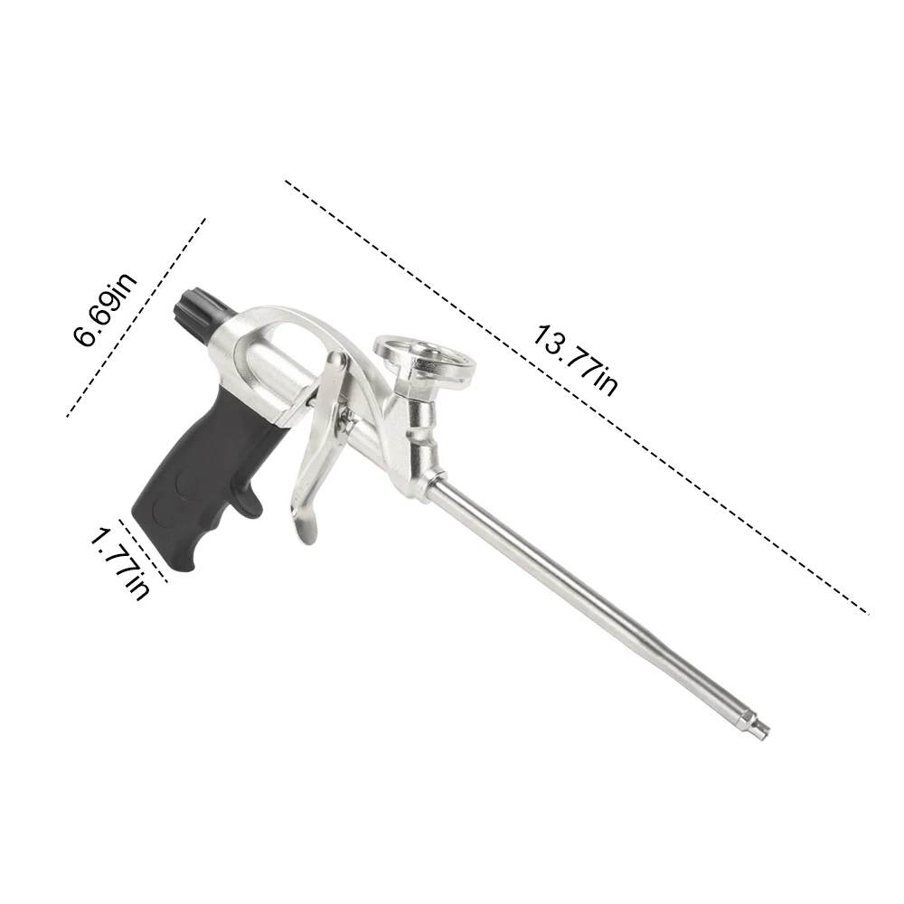Spray Foam Gun Hand Foam Caulking Gun Tool Metal PU Expanding Dispensing Foam Spray Gun Applicator Caulking Filling Sealing Tool 
Spray Foam Gun Hand Foam Caulking Gun Tool Metal PU Expanding Dispensing Foam Spray Gun Applicator Caulking Filling Sealing Tool