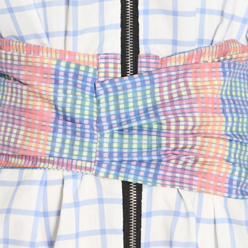 GALCAUR Casual Plaid Shirts For Women Lapel Long Sleeve Hit Color Patchwork Bowknot Elegant Blouses Female 2021 Autumn Clothes
GALCAUR Casual Plaid Shirts For Women Lapel Long Sleeve Hit Color Patchwork Bowknot Elegant Blouses Female 2021 Autumn Clothes