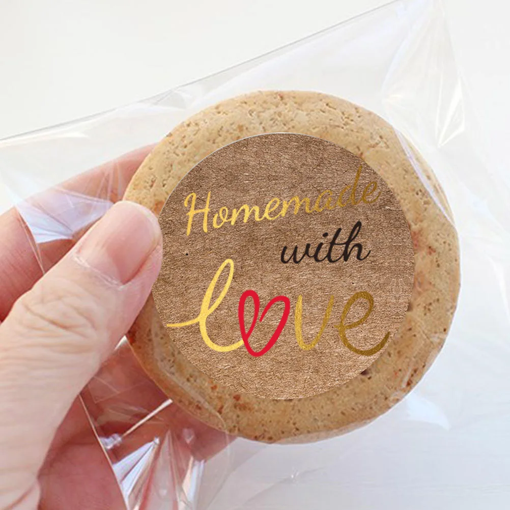 500Pcs/Roll Homemade with Love Stickers Round Labels Stickers Adhesive Stickers for Baked Goods Dessert Wrap Seal
500Pcs/Roll Homemade with Love Stickers Round Labels Stickers Adhesive Stickers for Baked Goods Dessert Wrap Seal