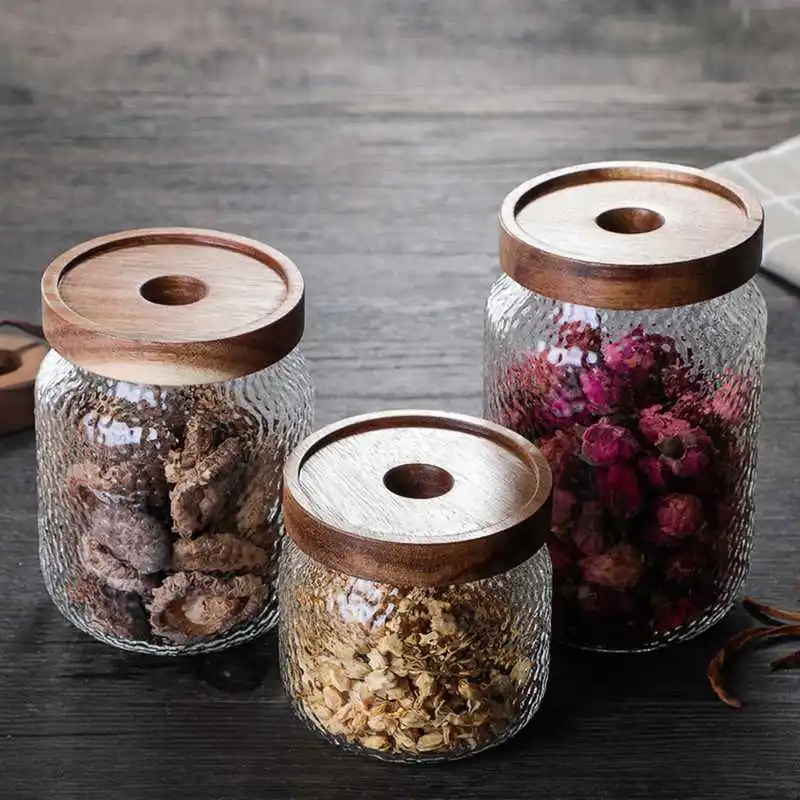 Coffee Beans Storage Jar High Borosilica Glass Tea Sealed Cans Wood Cover Miscellaneous Food Containers Kitchen Supplies
Coffee Beans Storage Jar High Borosilica Glass Tea Sealed Cans Wood Cover Miscellaneous Food Containers Kitchen Supplies