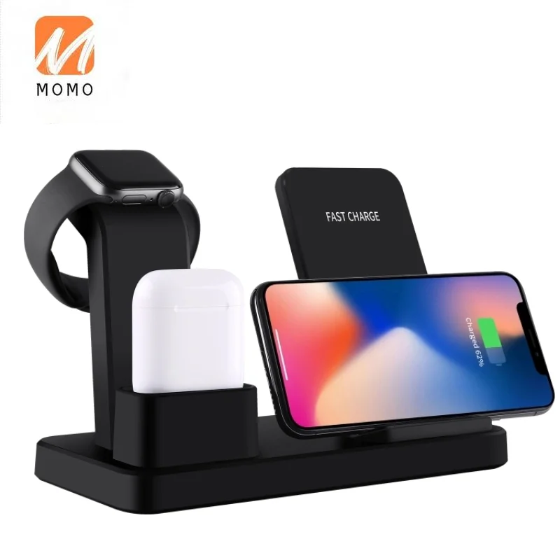 New Arrival 3 in 1 Fast Quick Wireless Holder Stand Charger for Watch for Charging Dock Station
New Arrival 3 in 1 Fast Quick Wireless Holder Stand Charger for Watch for Charging Dock Station