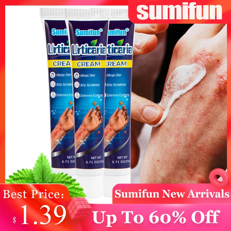 1Pcs 20g Sumifun Urticaria Cream Treat Eczema Dermatitis Psoriasis Antibacterial Ointment Skin Inflammation Anti Itchy Plaster
1Pcs 20g Sumifun Urticaria Cream Treat Eczema Dermatitis Psoriasis Antibacterial Ointment Skin Inflammation Anti Itchy Plaster