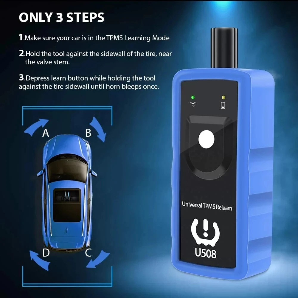 TPMS Relearn Tool U508 Car Tyre Pressure Sensor Reset Universal for Tire Rotation Learning Mode 2020 Automotive Scanner EL50448
TPMS Relearn Tool U508 Car Tyre Pressure Sensor Reset Universal for Tire Rotation Learning Mode 2020 Automotive Scanner EL50448