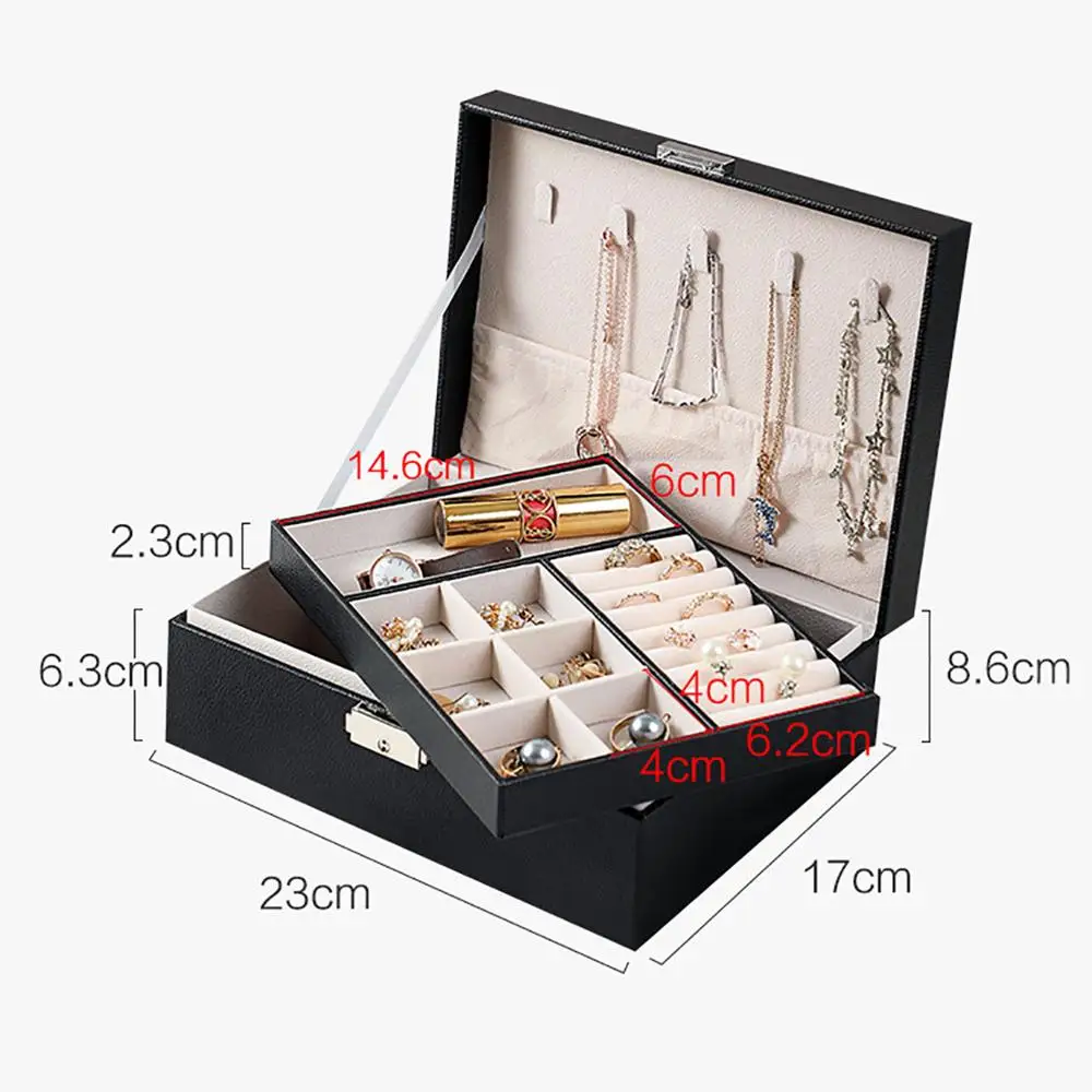Jewelry Storage Box Jewelry Earring Necklace Multi-Divided Portable Large Capacity Display Stand
Jewelry Storage Box Jewelry Earring Necklace Multi-Divided Portable Large Capacity Display Stand