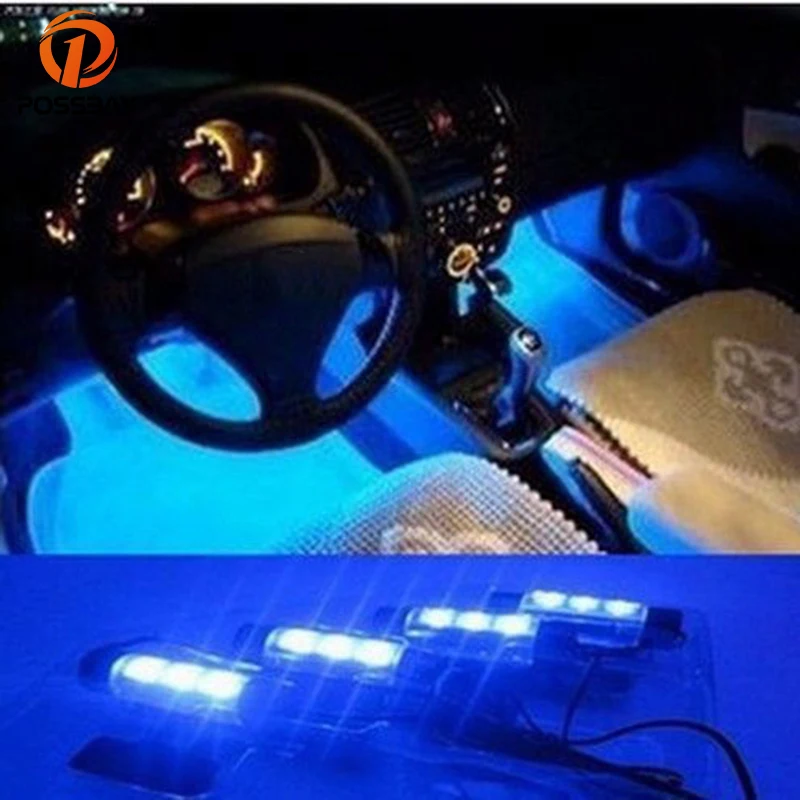 POSSBAY 3LED Car LED Interior Decoration Under Dash Floor LED Light Strip Lamp Blue Atmosphere Decorative Neon Light
POSSBAY 3LED Car LED Interior Decoration Under Dash Floor LED Light Strip Lamp Blue Atmosphere Decorative Neon Light