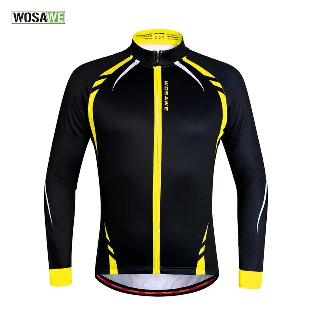 WOSAWE Autumn Winter Long-sleeved Cycling Jacket Windproof Jersey MTB Bike Ciclismo Reflective Cycling Clothing
WOSAWE Autumn Winter Long-sleeved Cycling Jacket Windproof Jersey MTB Bike Ciclismo Reflective Cycling Clothing