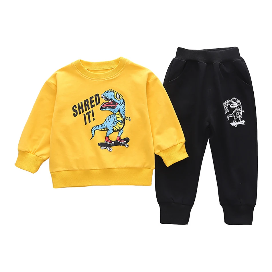 VOGUEON Baby Boys Dinosaur Print Clothing Children Long Sleeve Sweatshirt + Pants 2pcs Set Kids Sports Style Tracksuit Outfits
VOGUEON Baby Boys Dinosaur Print Clothing Children Long Sleeve Sweatshirt + Pants 2pcs Set Kids Sports Style Tracksuit Outfits